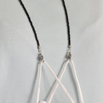 Mask Lanyard Stainless Steel Black Worn Hang