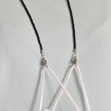 Mask Lanyard Stainless Steel Black Worn Hang