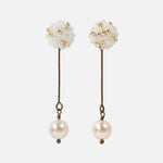 Meghan Pearl Pendulum Earrings Primary