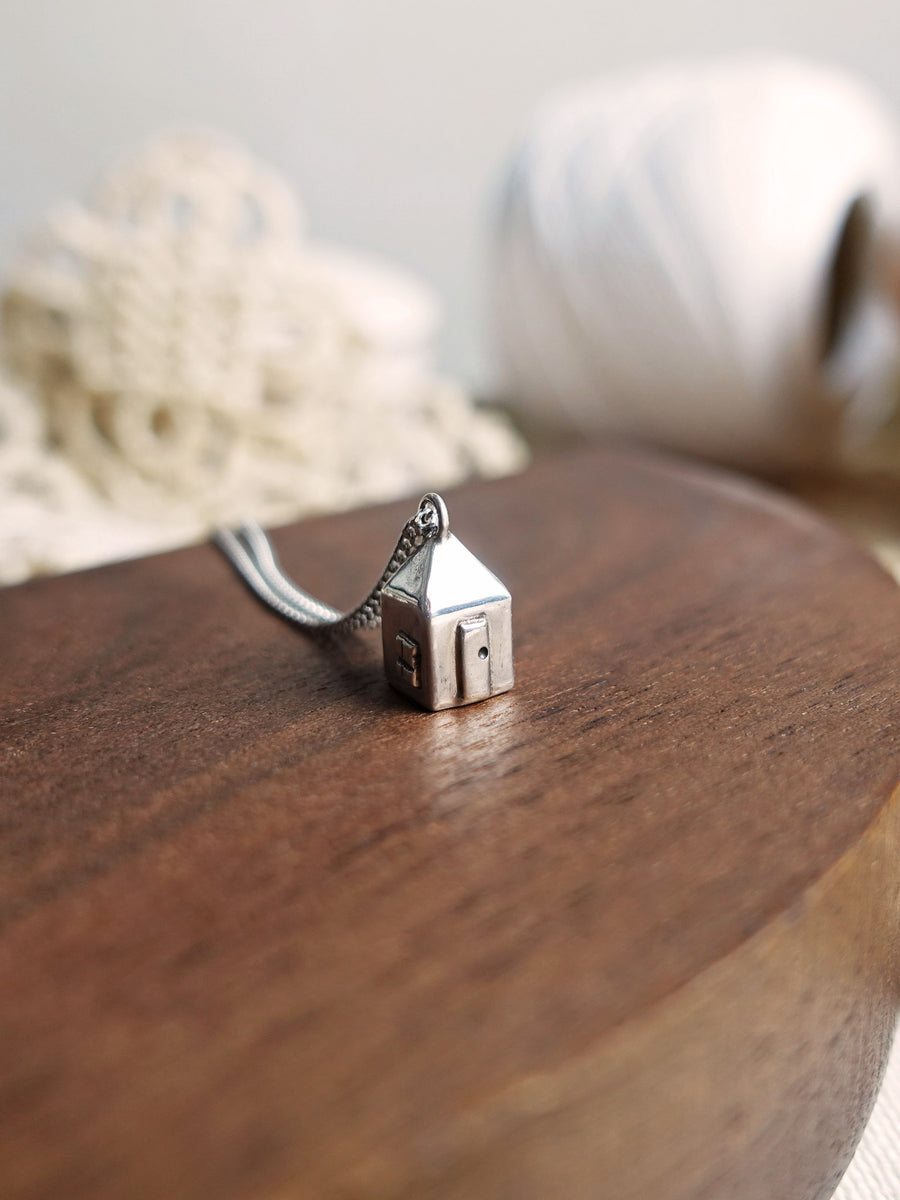 Miniature House Necklace II Left