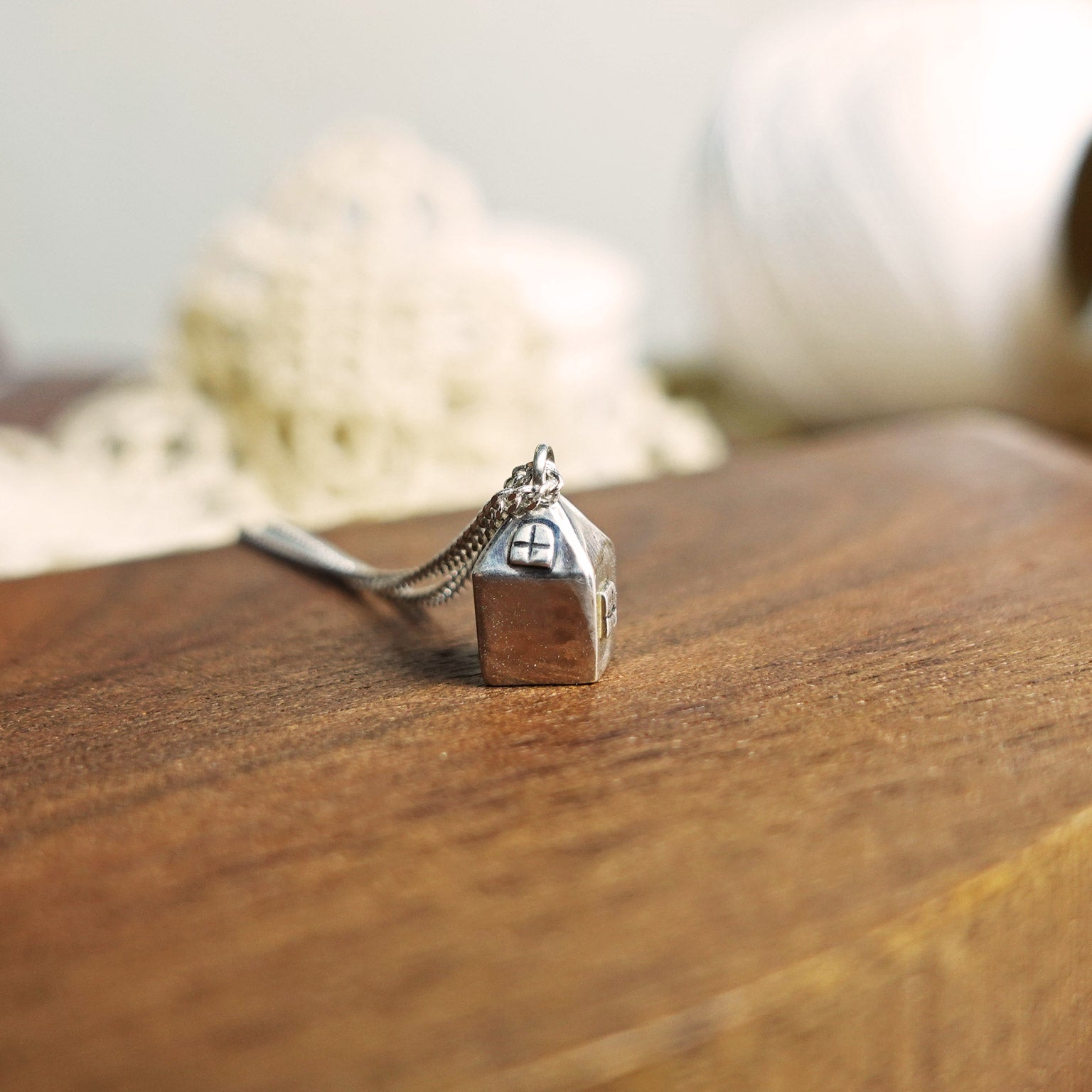 Miniature House Necklace III Back