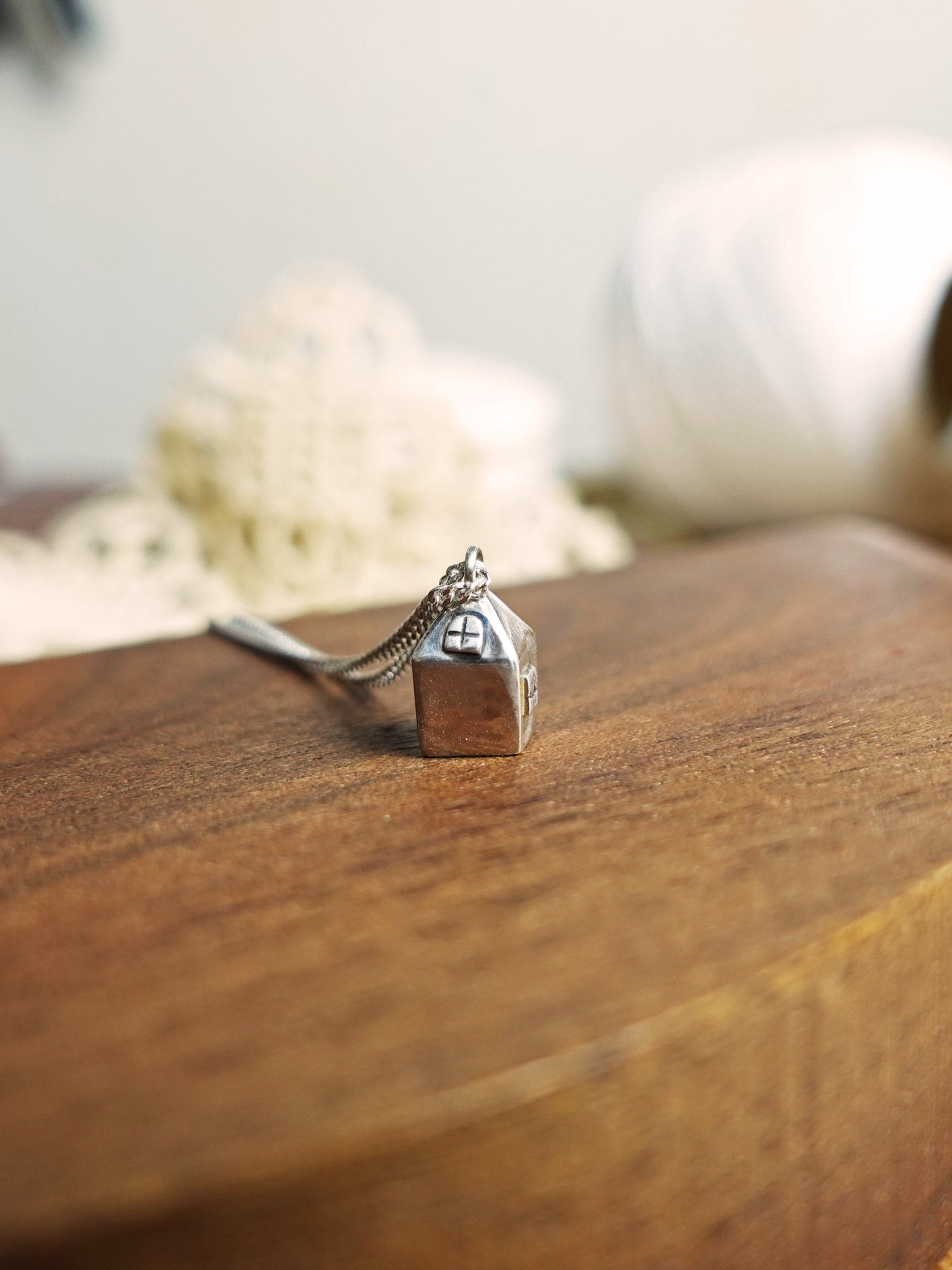 Miniature House Necklace III Back