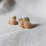 Orion X Earrings in Peach Side