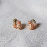 Orion Y Earrings in Peach Front