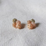 Orion Y Earrings in Peach Front
