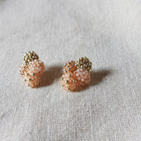 Orion Y Earrings in Peach Right