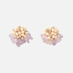 Priscilla Light Amethyst Chip Stud Earrings Primary
