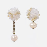 Margarita Poise Freshwater Pearl Mismatched Drop Earrings Primary