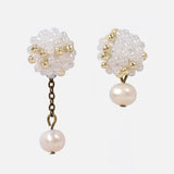 Margarita Poise Freshwater Pearl Mismatched Drop Earrings Primary