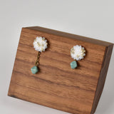 Picono Poise Czech Charm Mismatched Drop Earrings Front