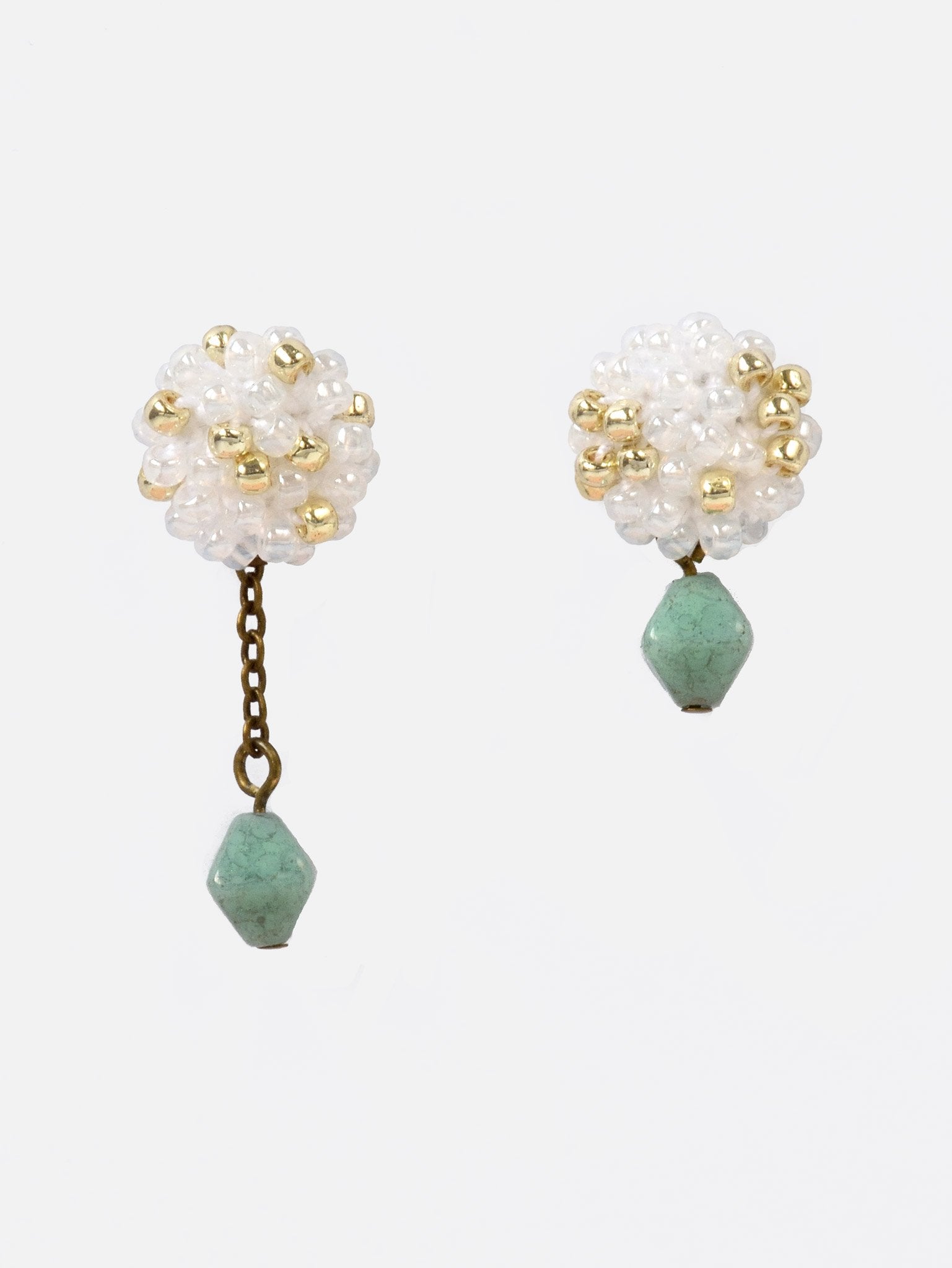 Picono Poise Czech Charm Mismatched Drop Earrings Primary