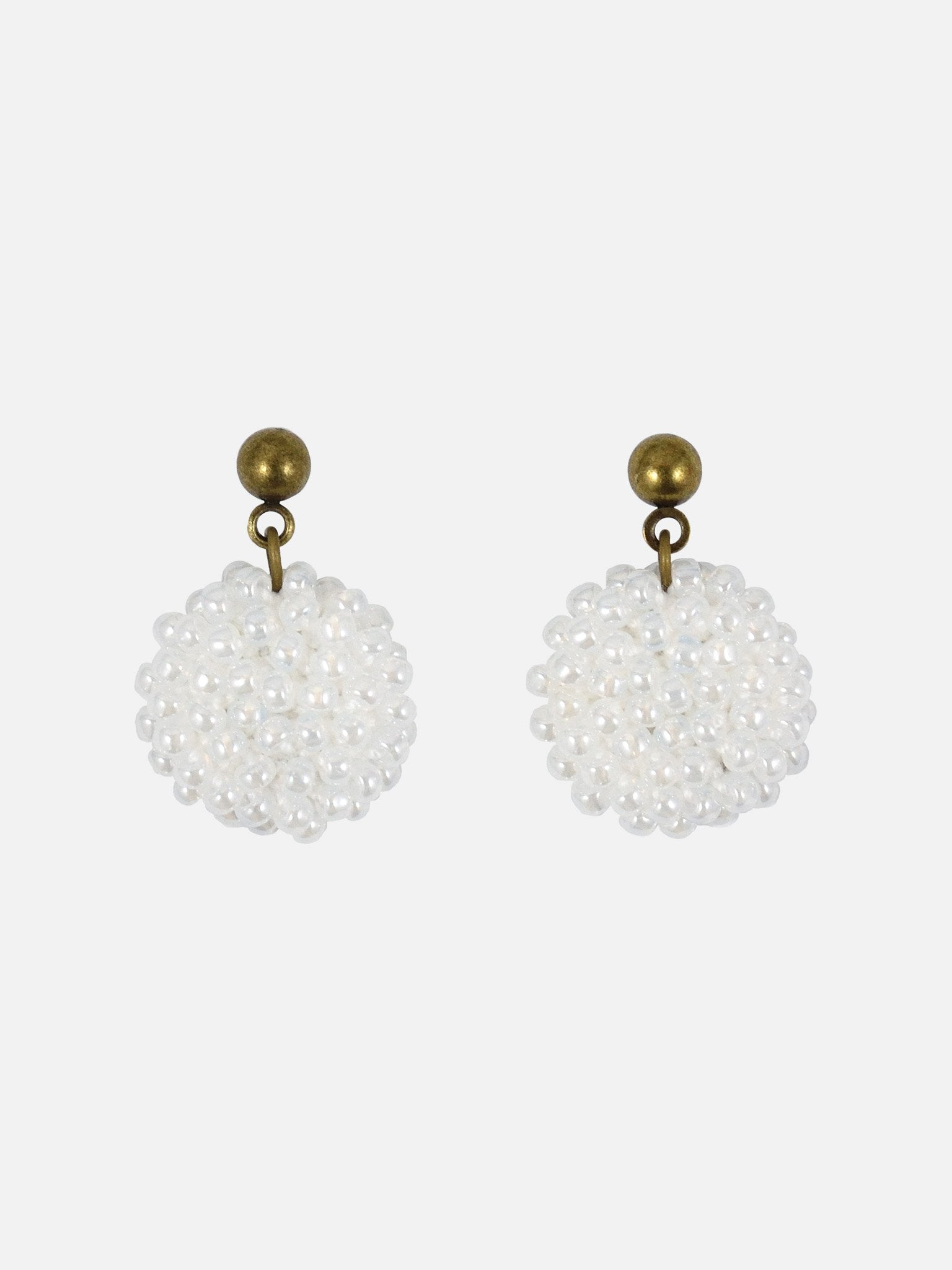Prelude Delica Drop Earrings in White Primary