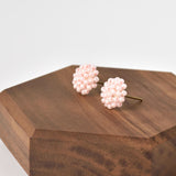 Prelude Petite Studs in Pink Left