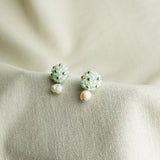 Phoebe Star Dust Earrings in Mint Green Side 2