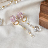 Radelle Quartz Mismatched Earrings in Purple Display