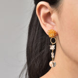 Radella Quartz Earrings in Topaz Model