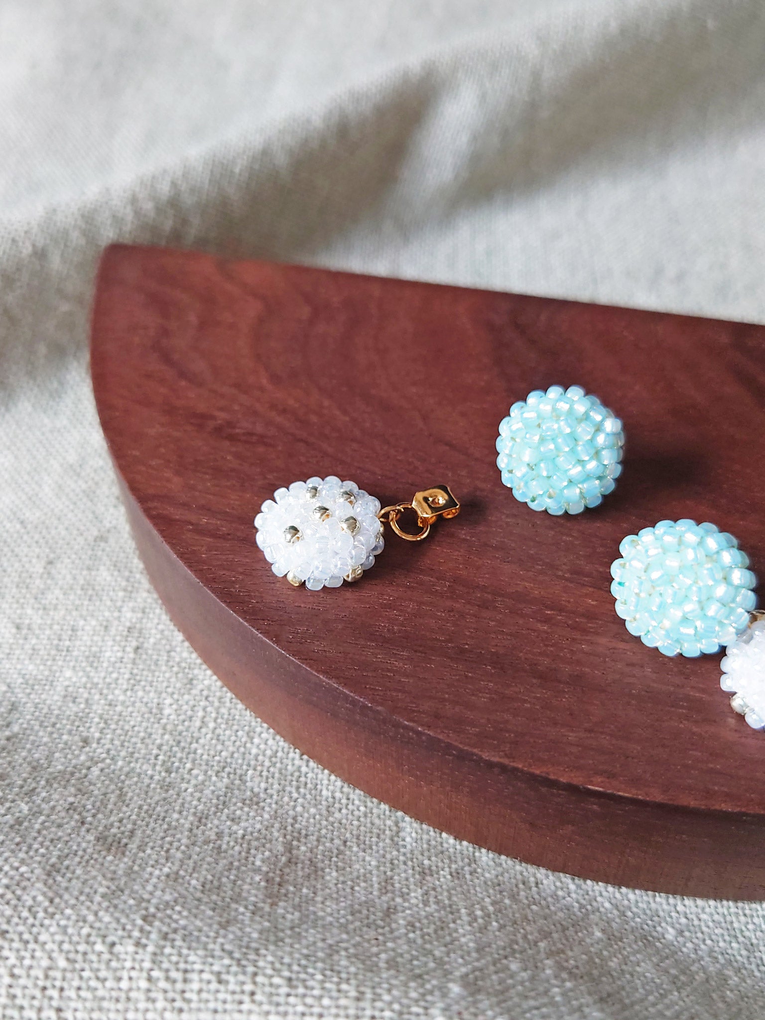 Ramona Earrings in Blue Display