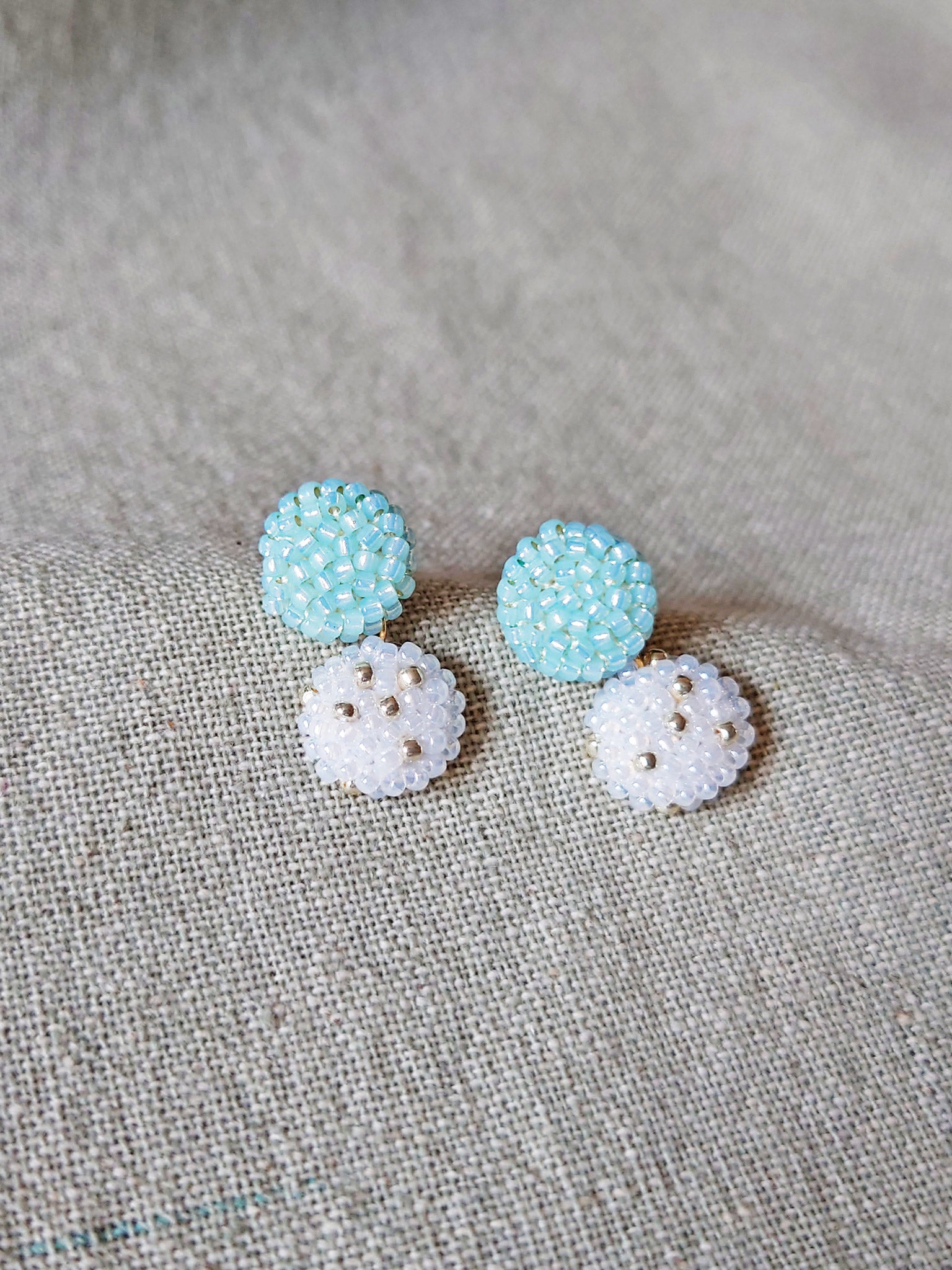 Ramona Earrings in Blue Left