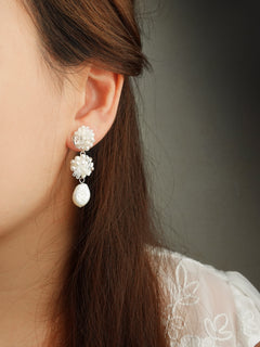 Richele Marshmallow Earrings Model