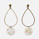 Tiana Teardrop Dangle Hoop Earrings Primary