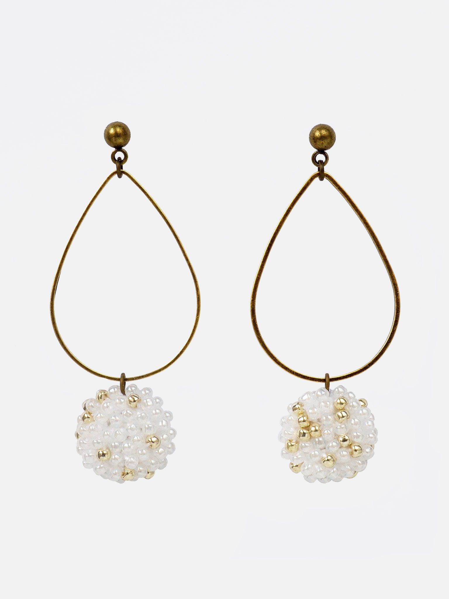 Tiana Teardrop Dangle Hoop Earrings Primary