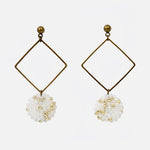 Merida Square Dangle Hoop Earrings Primary