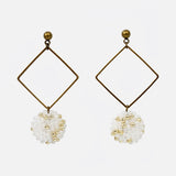 Merida Square Dangle Hoop Earrings Primary