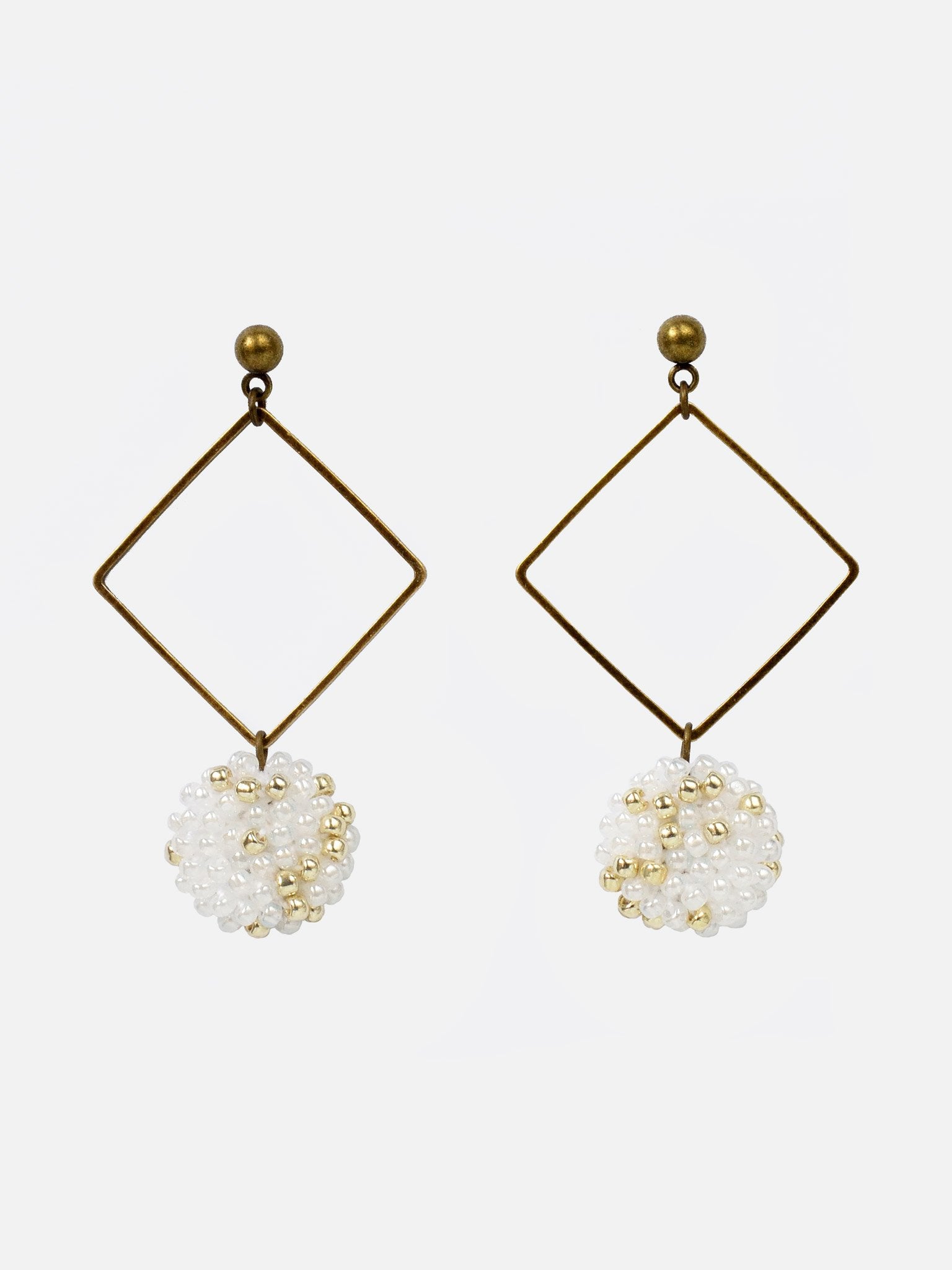 Merida Square Dangle Hoop Earrings Primary