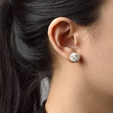 Star Dust Petite Studs in Ivory - Daintynine