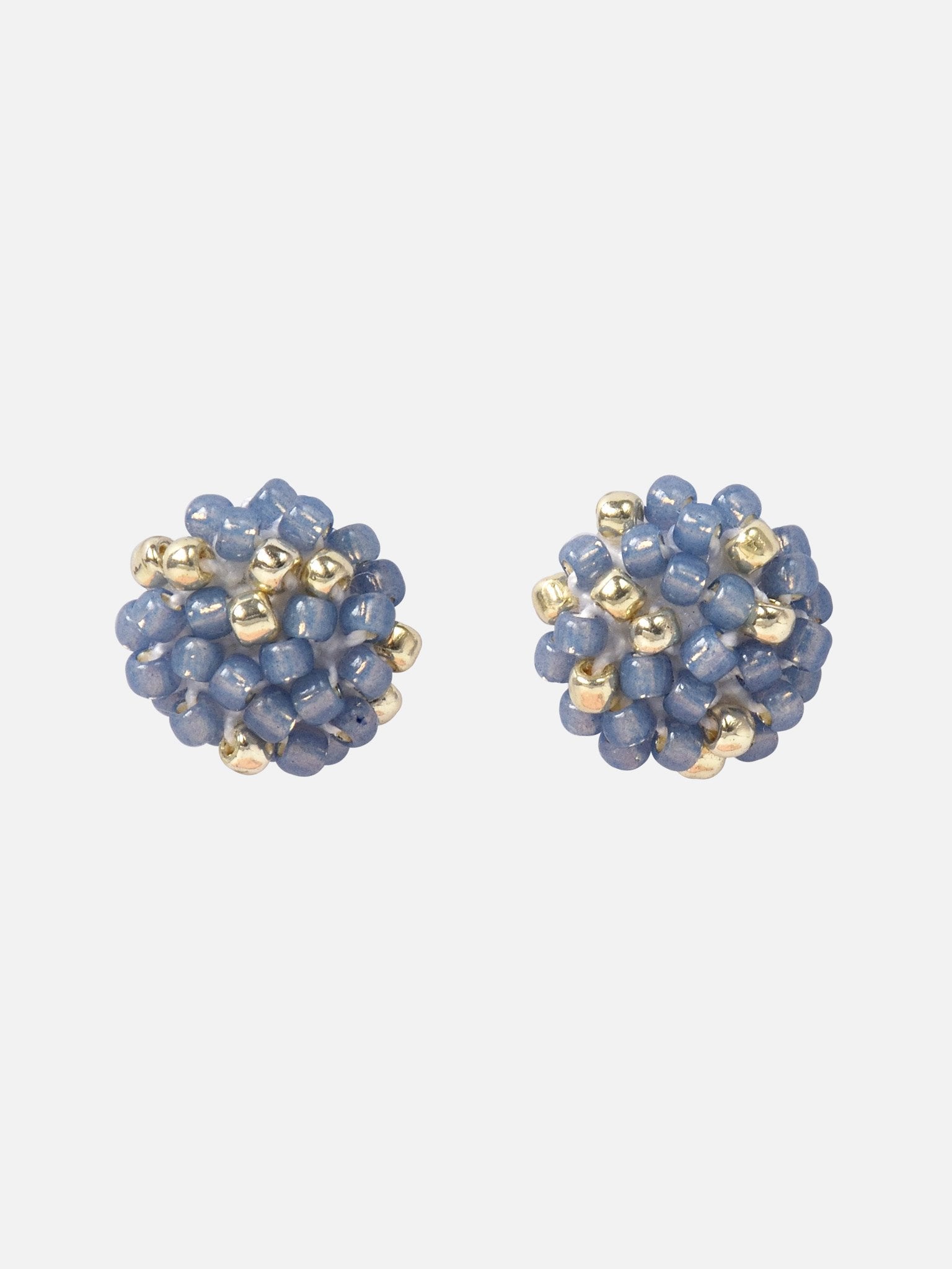 Beads Star Dust Petite Studs in Blue Primary