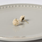 Star Dust Petite Studs in Ivory Back