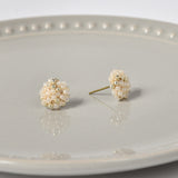 Star Dust Petite Studs in Ivory Right
