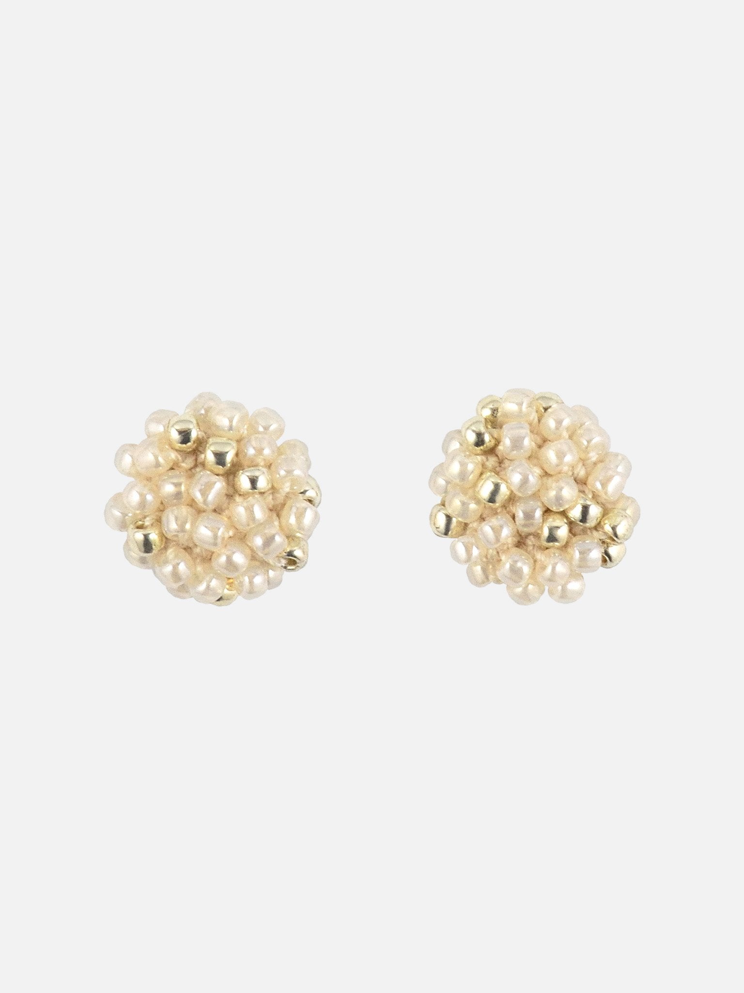 Star Dust Petite Studs in Ivory - Daintynine