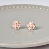 Star Dust Petite Studs in Pink Front
