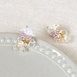 Sereia Duo Quartz Drop Earrings in Purple Top 2