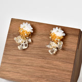 Sereia Duo Earrings in Topaz Front