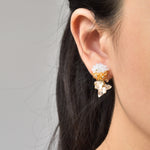 Sereia Duo Earrings in Topaz Model