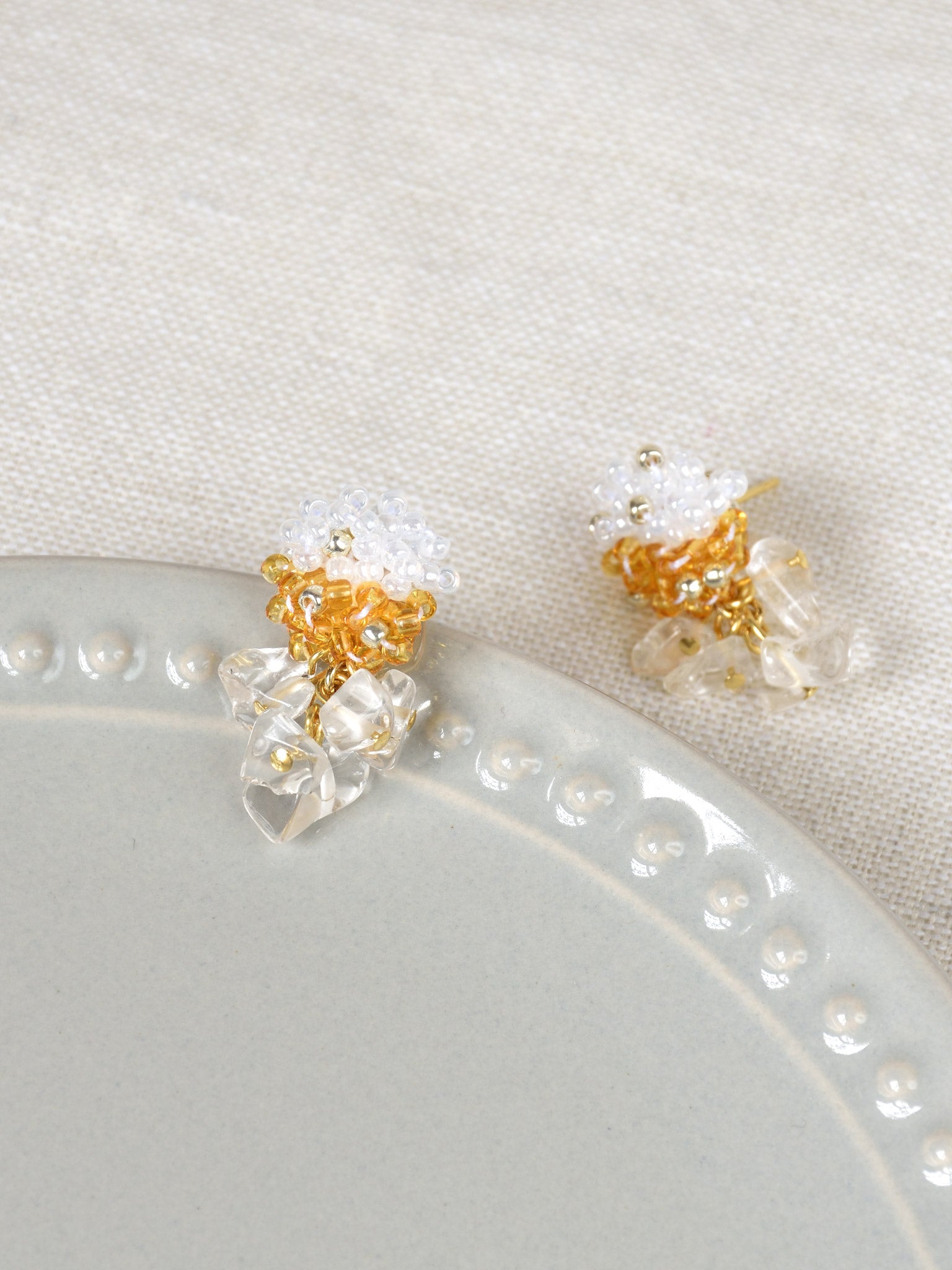Sereia Duo Earrings in Topaz Top 2