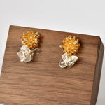 Sereia Quartz Earrings in Topaz Front