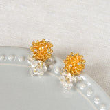 Sereia Quartz Earrings in Topaz Top 1