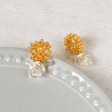 Sereia Quartz Earrings in Topaz Top 2
