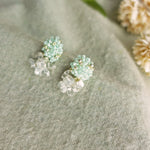Sereia Quartz Earrings in Mint Green Side