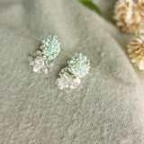 Sereia Quartz Earrings in Mint Green Side