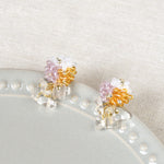 Sereia Trio Earrings in Purple and Topaz Top 1