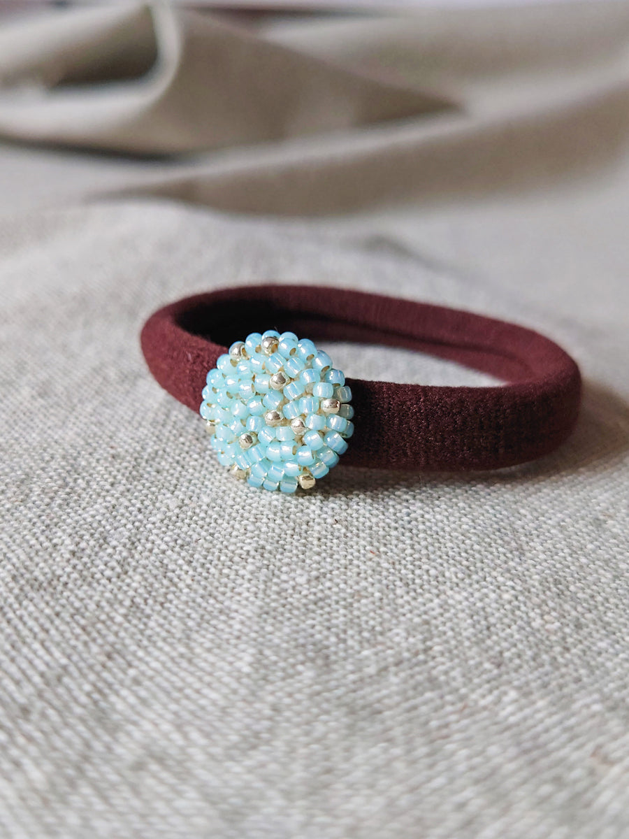 Star Dust Hair Tie in Blue Front