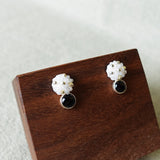 Star Dust Onyx Earrings Left