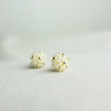 Star Dust Petite Stud Earrings in Ivory Right