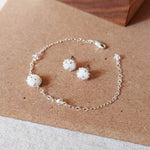 Star Dust Pixie Crystals Earrings and Bracelet Set Top