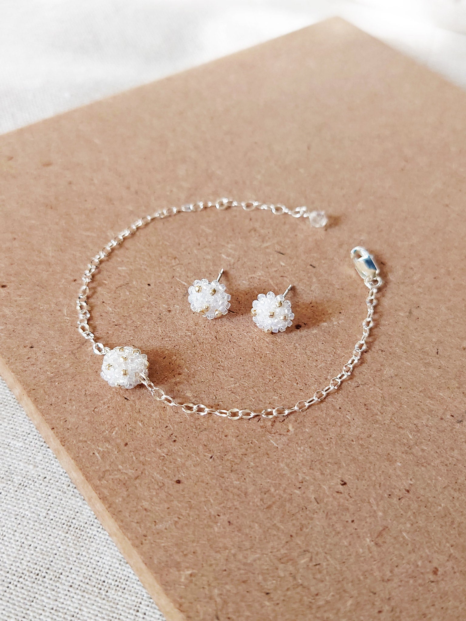 Star Dust Pixie Earrings and Bracelet Set Front