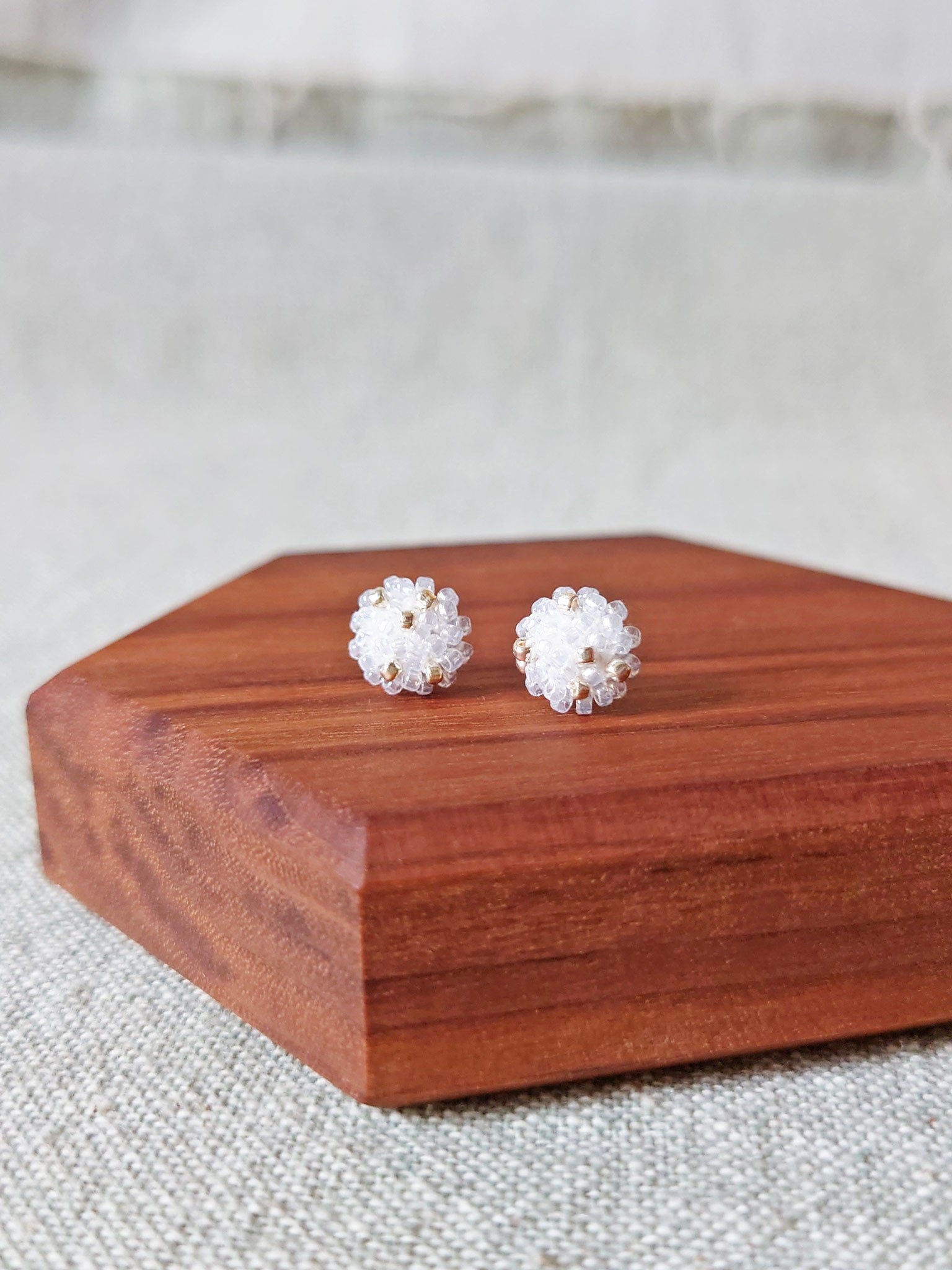 Star Dust Pixie Stud Earrings Display Front